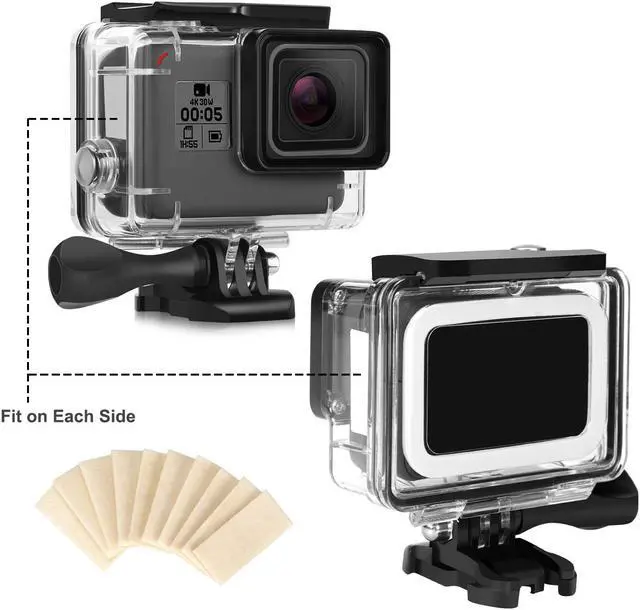 Alt view image 6 of 7 - Werleo Waterproof Case Accessory Kit for Gopro Hero 7 Black / HD (2018) / 6 / 5 with Waterproof Housing Case + 3 Filters + Anti-Fog Insert