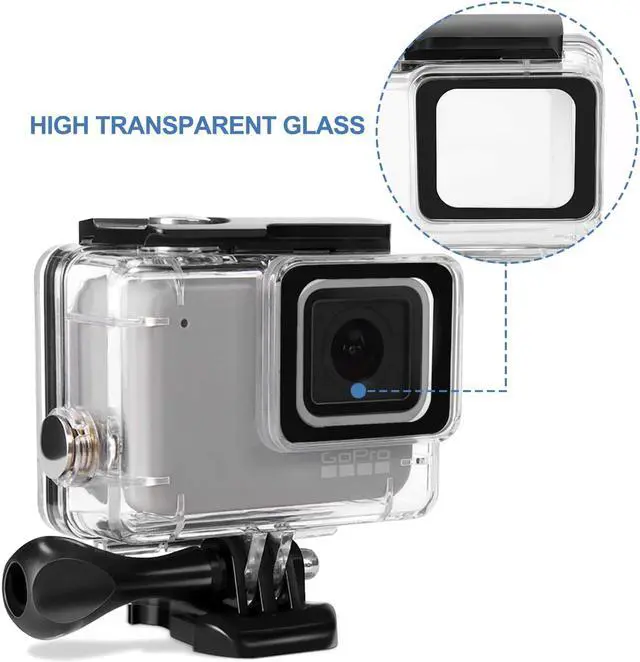 Alt view image 6 of 7 - Werleo Waterproof Housing Case for GoPro Hero 7 White GoPro Hero 7 Silver with Quick Release Mount and Thumbscrew 45 Meters Underwater Photography