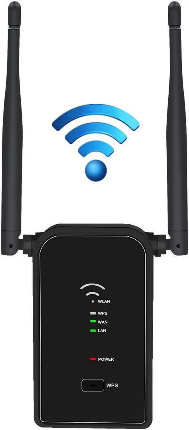 Alt view image 7 of 7 - WiFi Extender Long Range Wi-Fi Repeater Wireless Access Point Signal Booster Mini Router Expand WiFi to WiFi Dead Zones 2 External Antennas for Better Reception and Faster Internet Surfing - 300Mbps