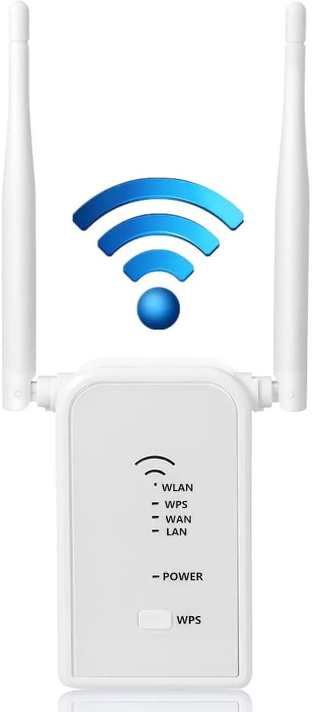 Alt view image 7 of 7 - WiFi Extender Long Range Wi-Fi Repeater Wireless Access Point Signal Booster Mini Router Expand WiFi to WiFi Dead Zones 2 External Antennas for Better Reception and Faster Internet Surfing - 300Mbps
