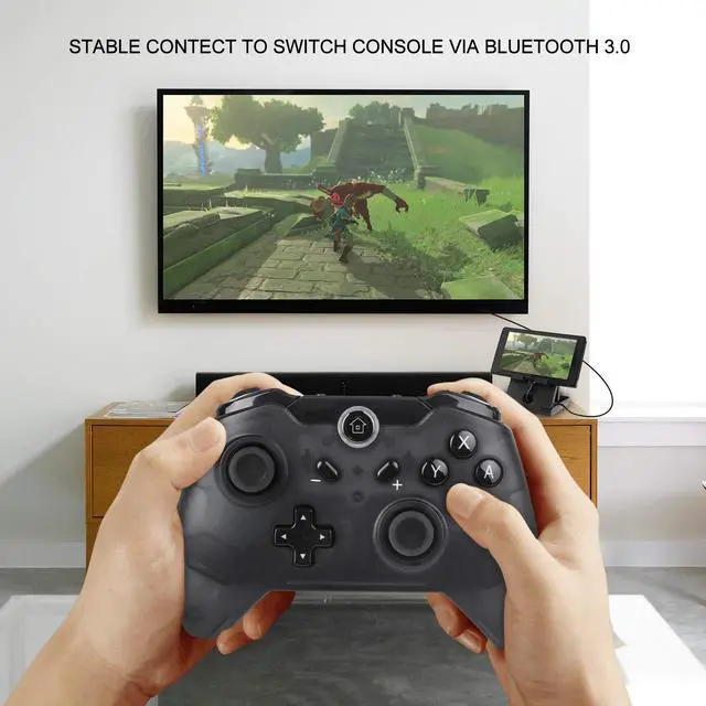 Alt view image 6 of 7 - Werleo Switch Pro Controller Wireless Controller Compatible with Nintendo Switch Supports Gyro Axis Function & Dual Shock