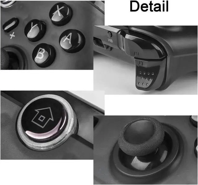 Alt view image 3 of 7 - Werleo Switch Pro Controller Wireless Controller Compatible with Nintendo Switch Supports Gyro Axis Function & Dual Shock