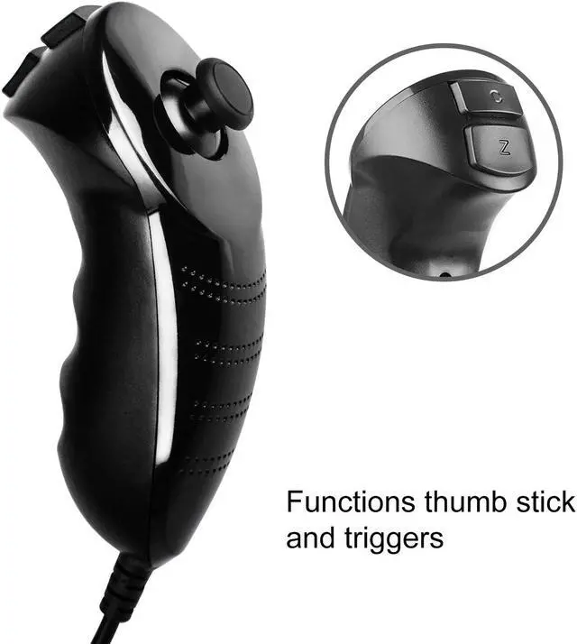 Alt view image 4 of 7 - Werleo Wii Remote with Wii Motion Plus Inside | Shock Wii Nunchuk Controller Compatible Nintendo Wii / Wii U