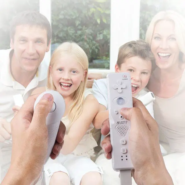Alt view image 6 of 7 - Werleo Wii Remote with Wii Motion Plus Inside | Shock Wii Nunchuk Controller Compatible Nintendo Wii / Wii U