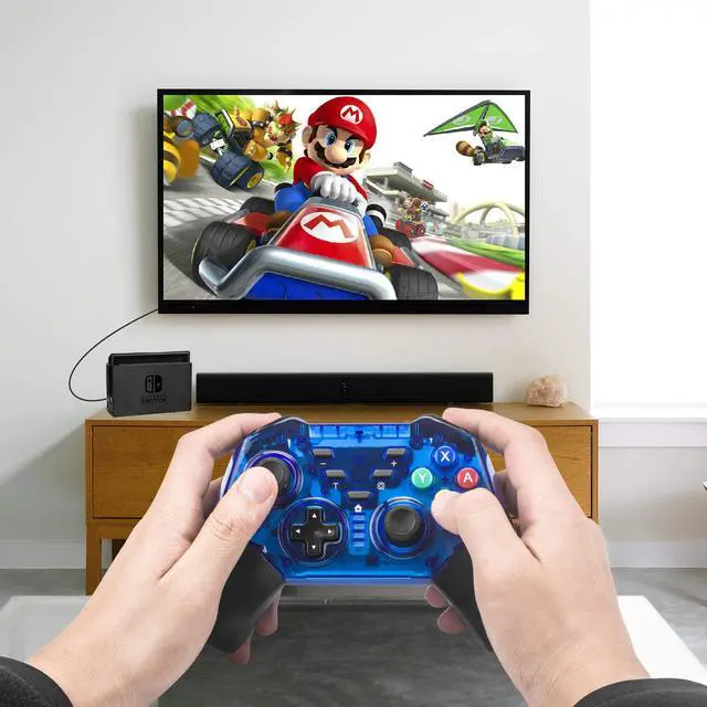 Alt view image 6 of 7 - Werleo Pro Controller for Nintendo Switch Bluetooth Gamepad Joypad Remote Compatible with Nintendo Switch Console