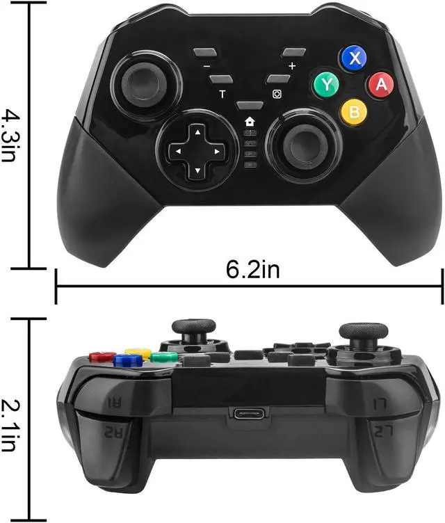 Alt view image 6 of 7 - Werleo Pro Controller for Nintendo Switch Bluetooth Gamepad Joypad Remote Compatible with Nintendo Switch Console