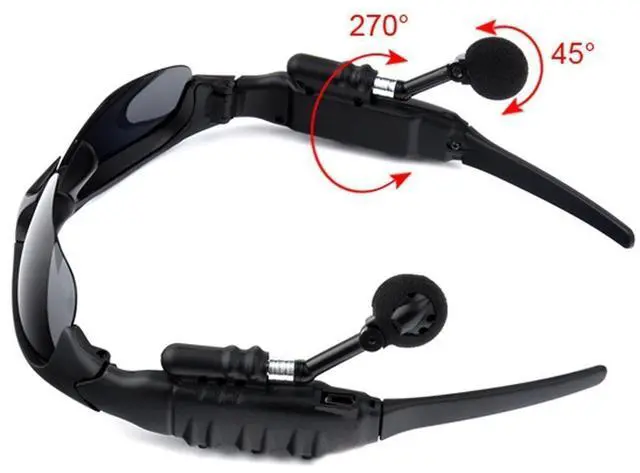 Alt view image 5 of 7 - Werleo Sunglasses Headset Headphone Bluetooth Wireless Music Sunglasses Headsets Compatible iPhone Samsung LG and Smart Phones PC Tablets