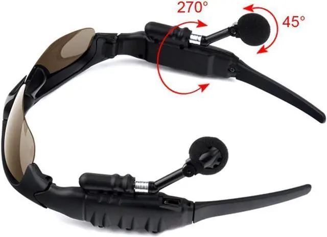 Alt view image 2 of 7 - Werleo Sunglasses Headset Headphone Bluetooth Wireless Music Sunglasses Headsets Compatible iPhone Samsung LG and Smart Phones PC Tablets