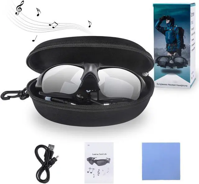 Main image of Werleo Sunglasses Headset Headphone Bluetooth Wireless Music Sunglasses Headsets Compatible iPhone Samsung LG and Smart Phones PC Tablets