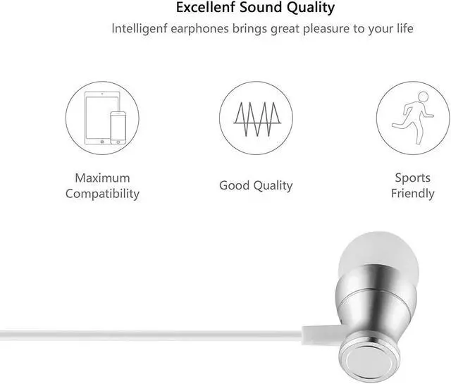 Alt view image 6 of 7 - in-Ear Earbuds Headphones Werleo Magnetic Wired Earphones Stereo Bass Noise Cancelling Ear Buds Headsets with Microphone and Volume Control for All 3.5mm Jack Phones