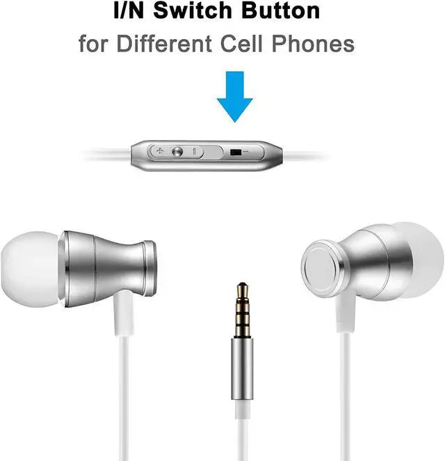 Alt view image 5 of 7 - in-Ear Earbuds Headphones Werleo Magnetic Wired Earphones Stereo Bass Noise Cancelling Ear Buds Headsets with Microphone and Volume Control for All 3.5mm Jack Phones
