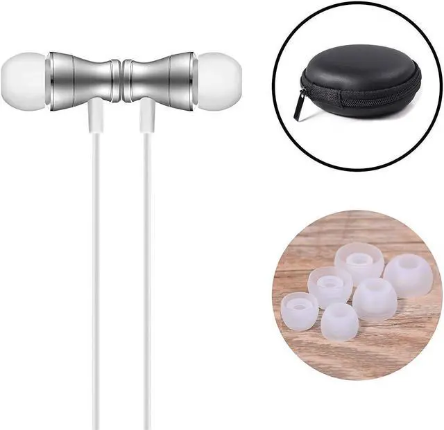 Alt view image 3 of 7 - in-Ear Earbuds Headphones Werleo Magnetic Wired Earphones Stereo Bass Noise Cancelling Ear Buds Headsets with Microphone and Volume Control for All 3.5mm Jack Phones