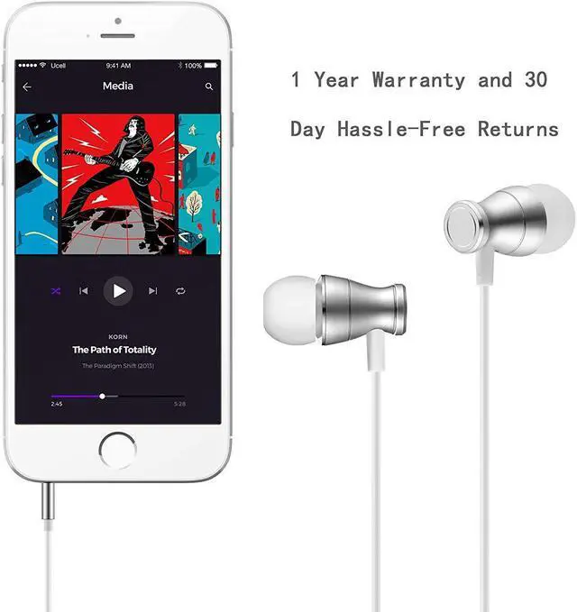 Alt view image 7 of 7 - in-Ear Earbuds Headphones Werleo Magnetic Wired Earphones Stereo Bass Noise Cancelling Ear Buds Headsets with Microphone and Volume Control for All 3.5mm Jack Phones