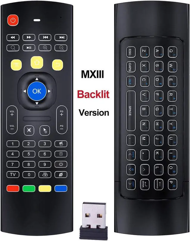Alt view image 6 of 7 - Werleo Air Remote Mouse MX3 Pro 2.4G Backlit Kodi Remote Control Mini Wireless Keyboard & Infrared Remote Control Learning Best for Android Smart Tv Box HTPC IPTV PC Pad Xbox Raspberry pi 3