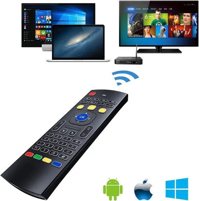 Alt view image 5 of 7 - Werleo Air Remote Mouse MX3 Pro 2.4G Backlit Kodi Remote Control Mini Wireless Keyboard & Infrared Remote Control Learning Best for Android Smart Tv Box HTPC IPTV PC Pad Xbox Raspberry pi 3