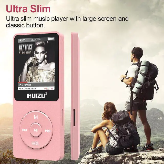 Alt view image 2 of 7 - Mp3 Player Werleo Ultra Slim Music Player with FM Radio Voice Recorder Video Play Text Reading 80 Hours Playback and Expandable Up to 128 GB