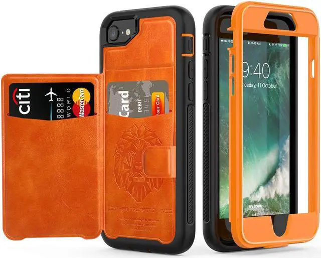Main image of iPhone 6 7 8 Case Werleo Full-Body Heavy Duty Protection Case with a Dual Layer Wallet designlot & Kickstand for iPhone 6 7 8 4.7 Inch PC TPU and PU Leather 3 Layer Hybrid
