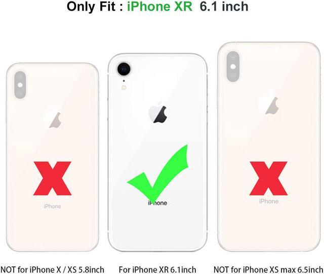 Alt view image 3 of 7 - iPhone XR Case with Wallet Full-Body Military Grade Protection Case with a Dual Layer Wallet designlot & Kickstand for iPhone XR 2018 Release for Girl Women Men