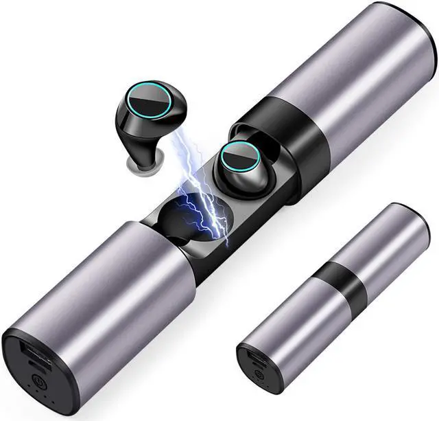 Main image of Wireless Earbuds 5.0 True Wireless Bluetooth Headphones 3D Stereo Sound Wireless Headphones Mini Sweatproof Sport Headsets in-Ear Noise with Built-in Mic and Charging Case