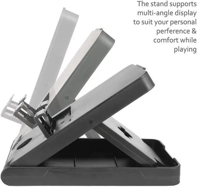 Alt view image 4 of 7 - Stand for Nintendo Switch WERLENintendo Switch Stand Holder [Play While Charging] [Multi-angle Adjustable] [Travel Friendly] Switch Stand Dock Bracket with Air Vents, Portable Playstand Cradle
