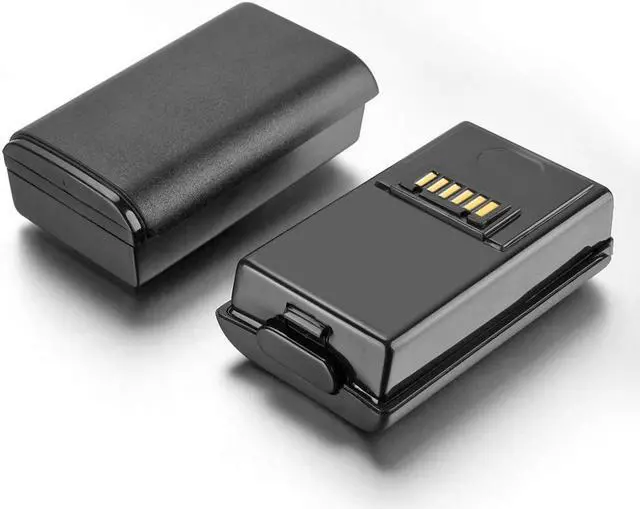 Alt view image 6 of 7 - For Xbox 360 2 Pack Rechargeable Battery Pack with Dual Charging Station Dock Charger Stand Base For For Xbox 360