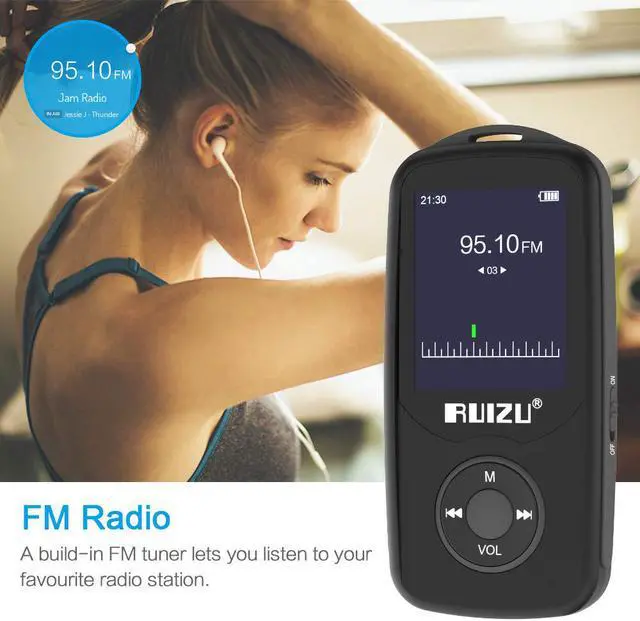 Alt view image 3 of 6 - Werleo Mp3 Player with Bluetooth Mp3 Music Player with FM Radio 100hrs Playback and 128GB Expandable