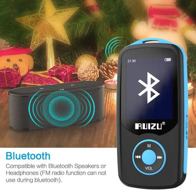 Alt view image 2 of 7 - Werleo Mp3 Player with Bluetooth Mp3 Music Player with FM Radio 100hrs Playback and 128GB Expandable