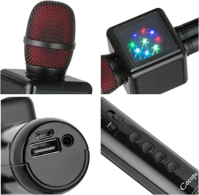 Alt view image 7 of 7 - Wireless Karaoke Microphone Werleo Portable Handheld Mic Built-in Speaker with Multi-Function Professional Classic-Style Karaoke Player for iPhone Android Smartphone Home Party KTV Outdoor Karaoke