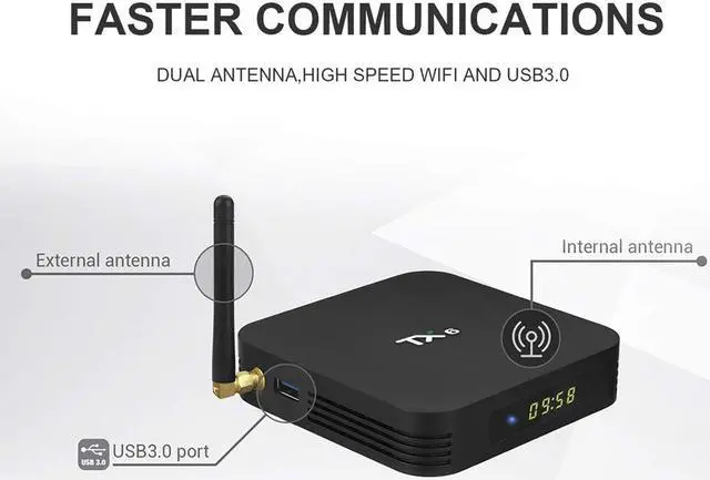 Alt view image 4 of 7 - Android 9.0 TV Box Werleo Android Box 4GB DDR3 64GB ROM BT5.0 Dual WiFi 2.4Ghz + 5Ghz Quad Core 1080p 4K HDR Smart TV Media Box