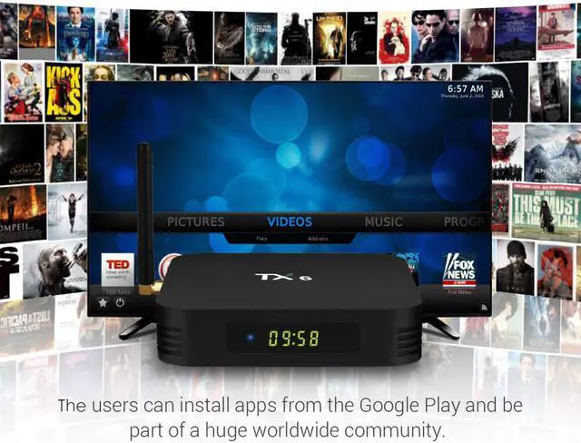 Alt view image 7 of 7 - Android 9.0 TV Box Werleo Android Box 4GB DDR3 64GB ROM BT5.0 Dual WiFi 2.4Ghz + 5Ghz Quad Core 1080p 4K HDR Smart TV Media Box