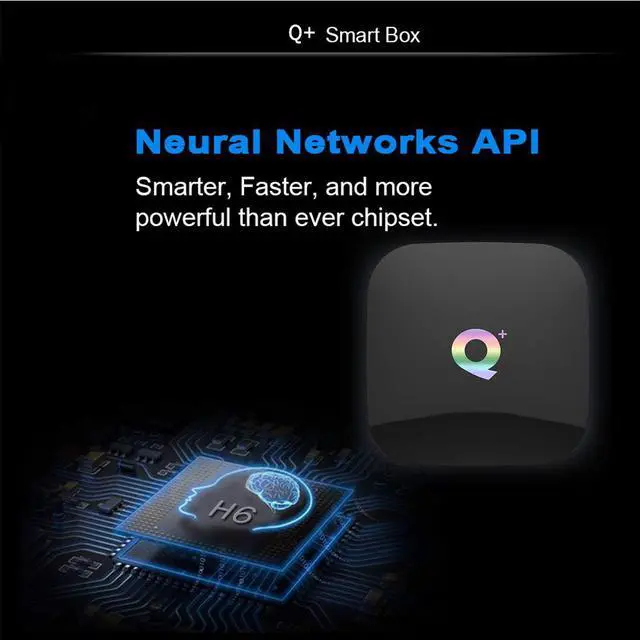Alt view image 4 of 7 - 2019 Q Plus Android 9.0 TV Box 4GB RAM 64GB ROM H6 Quad-core Mali-T720MP2 WiFi 2.4GHz Support 6K H.265 HDMI 2.0 Ethernet RJ-45
