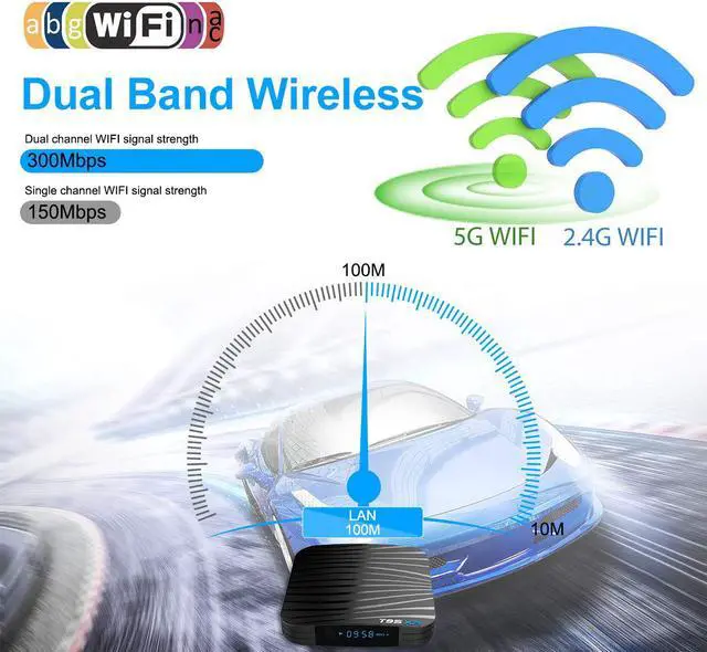 Alt view image 3 of 7 - Android 8.1 tv Box WERLEO T95 X2 Android Box S905X2 Quadcore cortex-A53 4GB RAM 64 GB ROM Smart tv Box 2.4G / 5GHz WiFi Support 3D 4k Bluetooth 4.1 Ethernet 10/100M HDMI Output Media Player