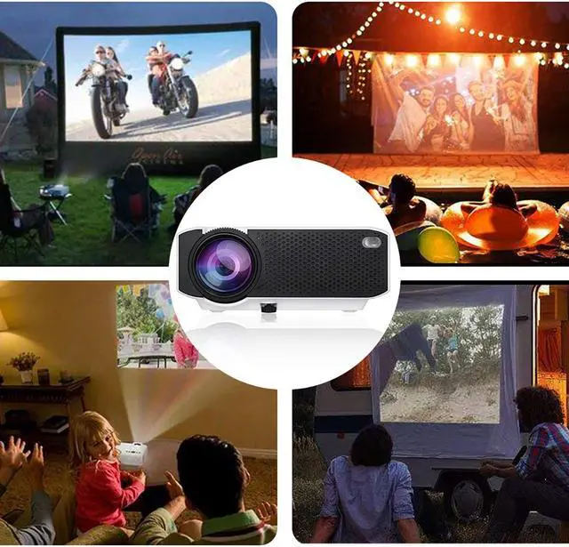 Alt view image 6 of 7 - WERLEO Projector Video Mini Portable Projector, 2400 Lumens 176'' Display Portable LED Projector, Multimedia Home Theater Video Projector with HDMI Cable Support HD 1080P HDMI/VGA/AV/USB/TV Box/PS