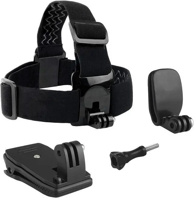 Alt view image 7 of 7 - Werleo Head & Backpack Mount Bundle Compatible with GoPro Hero 7 6  5 Black, Session Hero 4 Black Silver Hero+ LCD 3+ 3 2 1 - Head Strap Hat Quick Clip Backpack Clip Mount