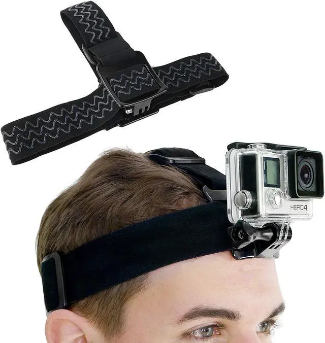 Alt view image 2 of 7 - Werleo Head & Backpack Mount Bundle Compatible with GoPro Hero 7 6  5 Black, Session Hero 4 Black Silver Hero+ LCD 3+ 3 2 1 - Head Strap Hat Quick Clip Backpack Clip Mount
