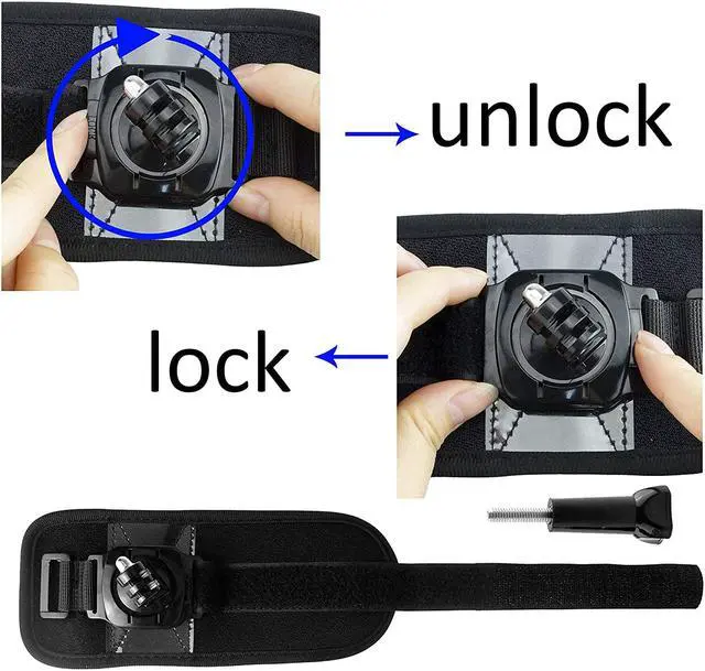Alt view image 6 of 7 - Werleo Shoulder Harnes Head Strap and Wrist Mount Bundle compatible with Gopro Hero 7, 6, 5, Black, Session, Hero 4, Session, Black, Silver, Hero+ LCD, 3+, 3, 2, 1