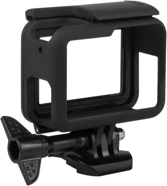 Main image of Protective Frame Compatible with GoPro Hero 7 Black/ 6/5 / Hero 2018 Housing Border Protective Shell Case Accessories for Go Pro Hero7 Hero6 Hero5 Black with Quick Pull Movable Socket and Screw Black