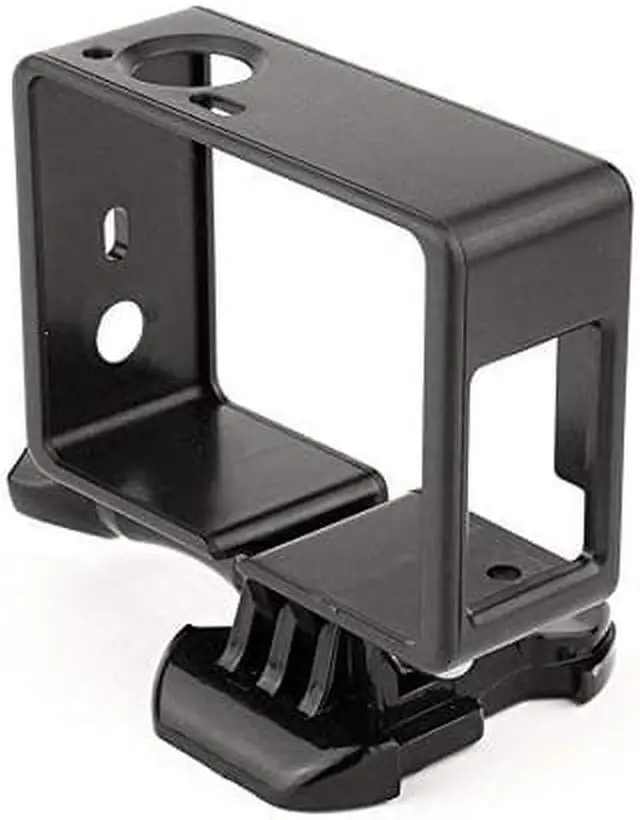 Alt view image 2 of 6 - WERLEO Frame Mount Housing Case with Basic Buckle and Long Thumb Bolt Screw for GoPro Hero 3 3+ 4 Camera and All Slots Fully Accessible Black