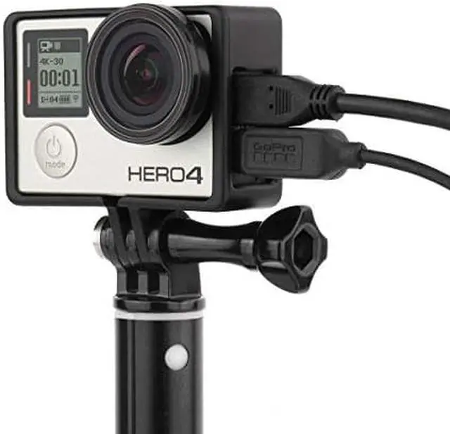 Alt view image 7 of 7 - Frame Mount Housing Case for GoPro Hero 4 3 3+ Action Camera - Frame Housing Case with Basic Buckle, Long Thumb Bolt Screw, UV Protective Lens, Lens Cap, and Side Door Cover - Black