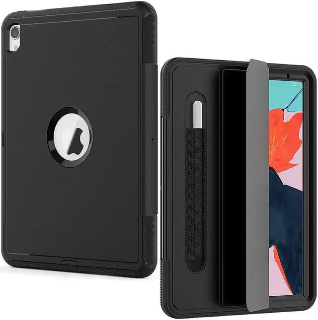 Alt view image 5 of 6 - iPad Pro 11" 2018 Case WERLEO Heavy Duty Three Layer Smart Protective Cover with Pencil Holder & Stand & Auto Sleep / Wake Function & Built-in Screen Protector for Apple iPad Pro 11" 2018