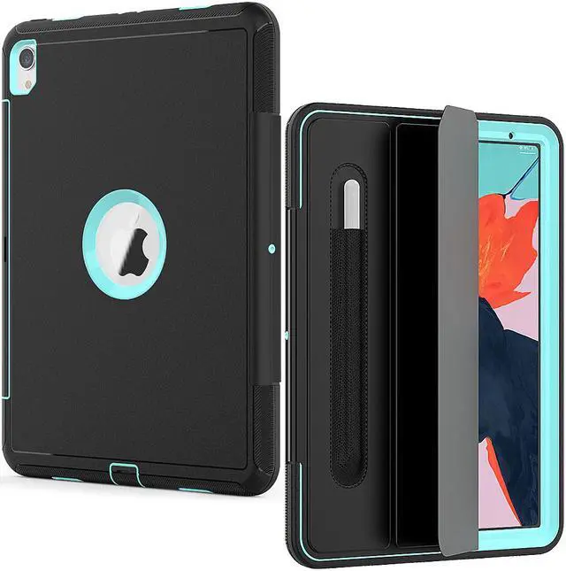 Alt view image 2 of 6 - iPad Pro 11" 2018 Case WERLEO Heavy Duty Three Layer Smart Protective Cover with Pencil Holder & Stand & Auto Sleep / Wake Function & Built-in Screen Protector for Apple iPad Pro 11" 2018
