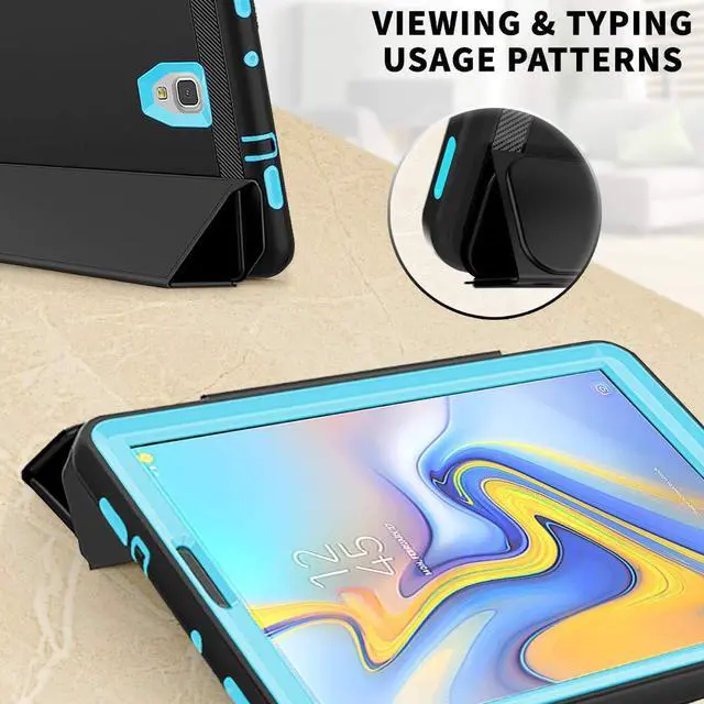 Alt view image 7 of 7 - WERLEO Samsung Galaxy Tab A 10.5 Case - Heavy Duty Full Body Protective Case for Galaxy Tab A 10.5 Inch Tablet 2018 Release Model SM-T590 SM-T595 with Auto Sleep / Wake Up & Stand Folio Design