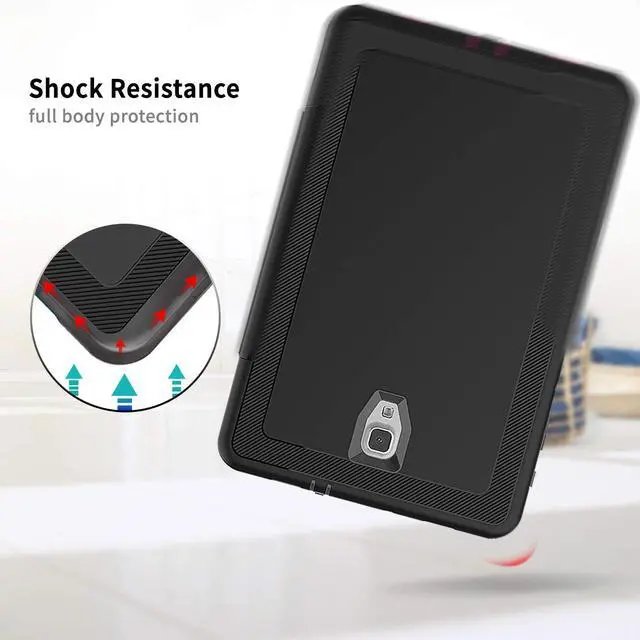 Alt view image 6 of 7 - WERLEO Samsung Galaxy Tab A 10.5 Case - Heavy Duty Full Body Protective Case for Galaxy Tab A 10.5 Inch Tablet 2018 Release Model SM-T590 SM-T595 with Auto Sleep / Wake Up & Stand Folio Design