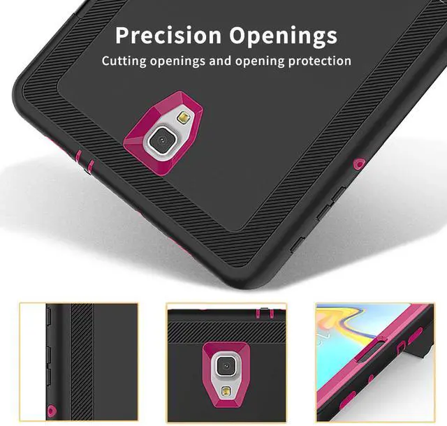 Alt view image 5 of 7 - WERLEO Samsung Galaxy Tab A 10.5 Case - Heavy Duty Full Body Protective Case for Galaxy Tab A 10.5 Inch Tablet 2018 Release Model SM-T590 SM-T595 with Auto Sleep / Wake Up & Stand Folio Design