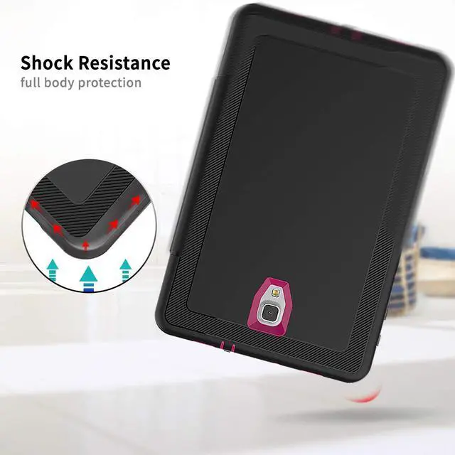 Alt view image 6 of 7 - WERLEO Samsung Galaxy Tab A 10.5 Case - Heavy Duty Full Body Protective Case for Galaxy Tab A 10.5 Inch Tablet 2018 Release Model SM-T590 SM-T595 with Auto Sleep / Wake Up & Stand Folio Design