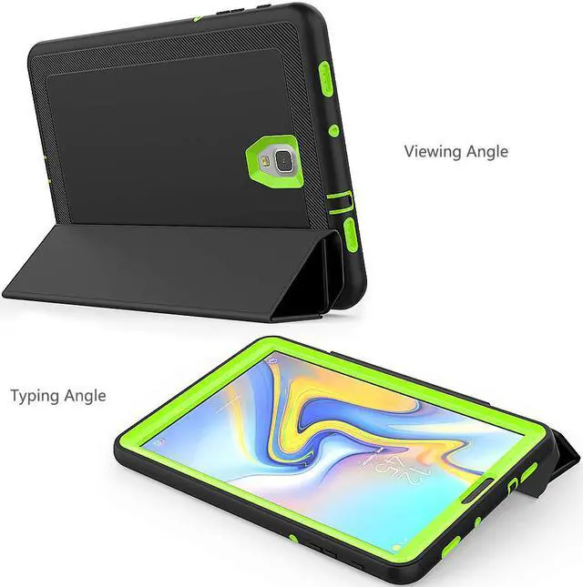 Alt view image 4 of 6 - WERLEO Samsung Galaxy Tab A 10.5 Case - Heavy Duty Full Body Protective Case for Galaxy Tab A 10.5 Inch Tablet 2018 Release Model SM-T590 SM-T595 with Auto Sleep / Wake Up & Stand Folio Design