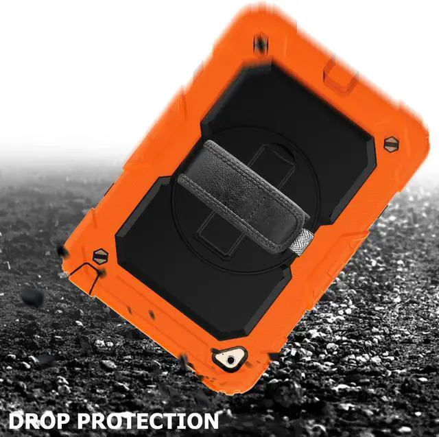 Alt view image 2 of 5 - Werleo for iPad Mini4 Shockpoof Case Three Layer Drop Protection Rugged Protective Heavy Duty iPad Mini 4 Cover with 360 Degree Swivel Stand / Hand Strap and Shoulder Strap for iPad Mini 4 Case
