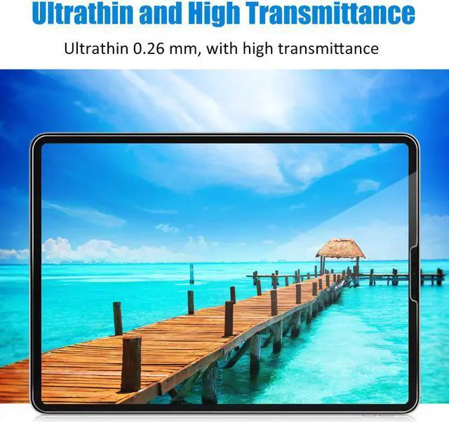 Alt view image 3 of 7 - iPad Pro 11 inch Screen Protector  Werleo Face ID & Apple Pencil Compatible Tempered Glass Film Screen Protector for Apple iPad Pro 11" 2018