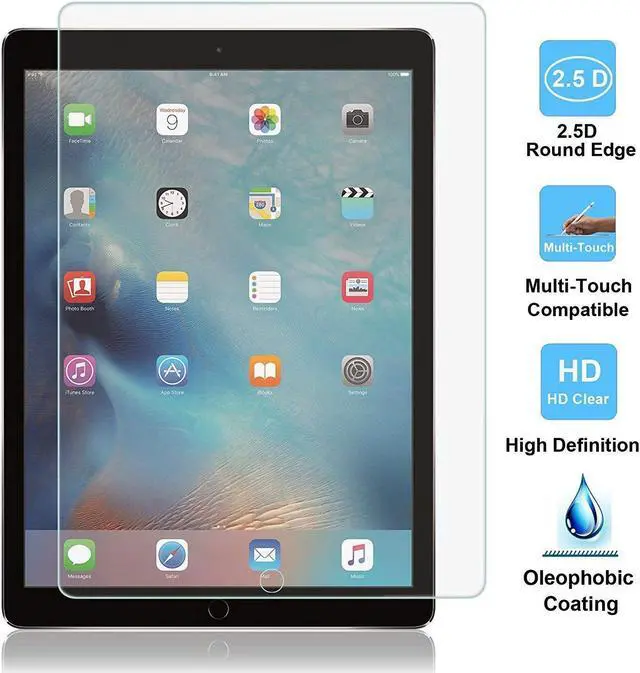 Alt view image 7 of 7 - [2 PACK] iPad Pro 12.9 Screen Protector WERLEO Multi-Touch Compatible / Bubble-Free / Anti-Scratch Tempered Glass Screen Protector For 12.9-Inch iPad Pro (2015, 2017 Release)
