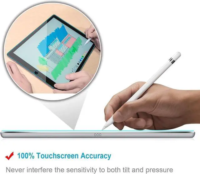 Alt view image 5 of 7 - [2 PACK] iPad Pro 12.9 Screen Protector WERLEO Multi-Touch Compatible / Bubble-Free / Anti-Scratch Tempered Glass Screen Protector For 12.9-Inch iPad Pro (2015, 2017 Release)